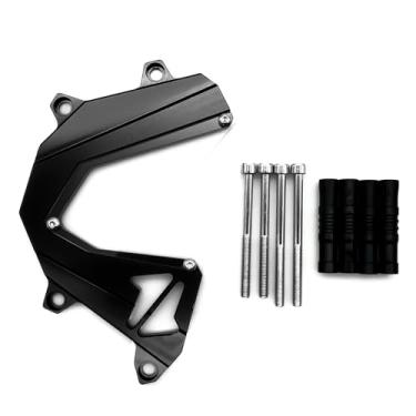 Imagem de Capa de proteção de corrente de roda dentada dianteira de alumínio CNC para motocicleta do lado esquerdo do motor para KAWASAKI Z800 2013 2014 2015 2016 (preto)