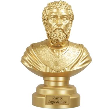 Imagem de Estátua Busto Santo Agostinho de Hipona (Cor Ouro)