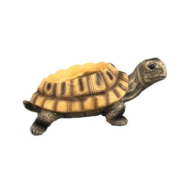 Imagem de predolo Vaso de flores em resina em formato de tartaruga, arranjo floral criativo, estátua decorativa para mesa, pátio ou área externa.