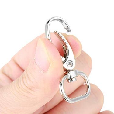 Imagem de Generic Fechos de Saco de Liga de Zinco Clipes de Gatilho Giratórios Duráveis ​​para Chaveiro DIY 20 Unidades para Uso Diário (20mm)