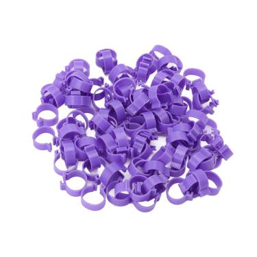 Imagem de GLOGLOW Anel para Pés de Aves, Clipe de Plástico Premium, Etiqueta de Identificação de Ganso e Pato de Frango, Tamanho do Clipe 25 Mm, Ideal para Uso Em Fazendas (Roxo #11)