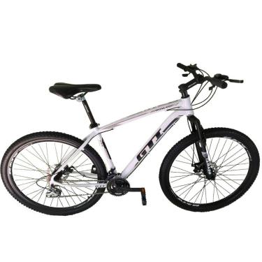 Imagem de Bicicleta Aro 29 Gti Roma 21v Freio A Disco Branco Tam. 19