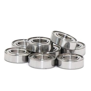 Imagem de XMGKMN 10 peças 420/440C rolamentos de esferas de aço inoxidável de borracha selada metal blindado radial SR188 SR3 SR4 SR6 SR8 SR10ZZ (Cor: 420C ZZ, Tamanho: SR4_6PCS)