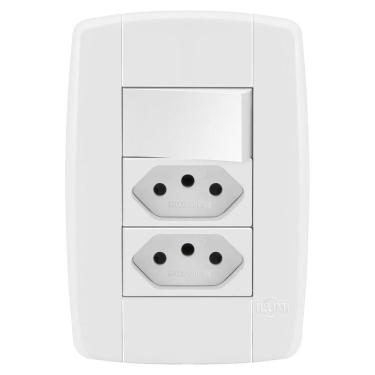 Imagem de Conjunto 1 + 2 Tomadas 10A - Ilumi Lev - 87013