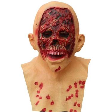 Imagem de Fantasia de cosplay Máscara Horror Nojento e Sangrento Zumbi - yiweisa