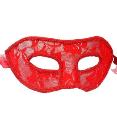 Imagem de Máscara de cosplay de renda translúcida para Halloween para senhoras -