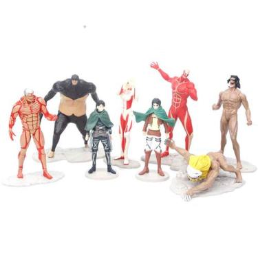 Imagem de Boneco de ação Mikasas Ackermans Anime 8 unidades/lote colecionável - 