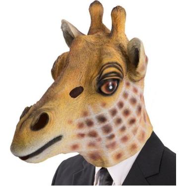 Imagem de Fantasia de cosplay de festa de látex com máscara de girafa para adult