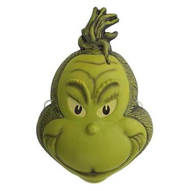 Imagem de Máscara de Halloween Grinch Cosplay Headgear Latex para adultos - yiwe