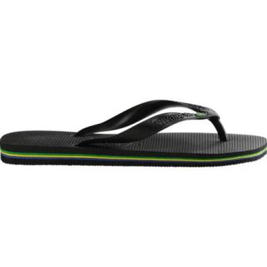 Imagem de Chinelo Havaianas Original Bandeira Brasil Masculino Preto 37/38