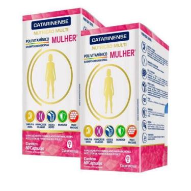 Imagem de Polivitamínico A-Z Mulher - 2 unidades de 60 Cápsulas - Catarinense - 