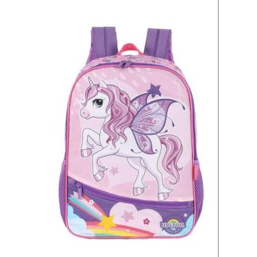 Imagem de Mochila Costas Escolar Infantil Unicornio Up4You IS42061UP Cor:Rosa, R
