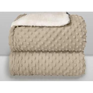 Imagem de Cobertor Laço Bebê Microfibra Plush com Sherpa Dots - LAÇO BEBE, BEGE,