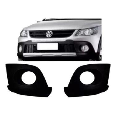 Imagem de Par Moldura Farol Milha Parachoque Vw Saveiro Cross G5 2010 - MUTKIT