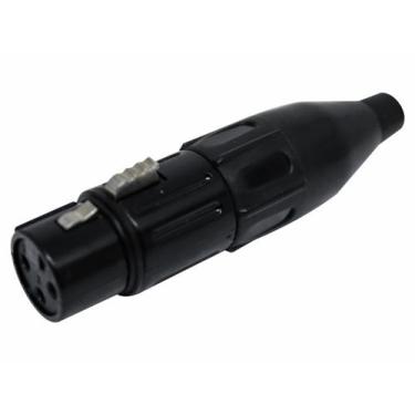 Imagem de Conector Xlr Canon Tipo Neutrik Xlr Femea 1029 Black Csr