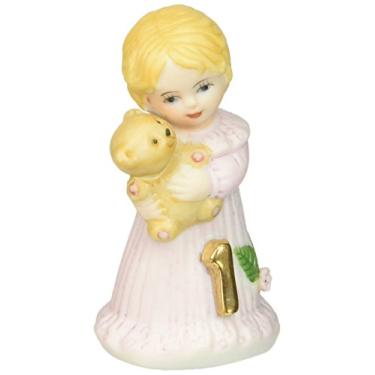 Imagem de Enesco Estatueta de porcelana "Blonde Age 1" Growing Up Girls, 4,4 cm, dourada, rosa