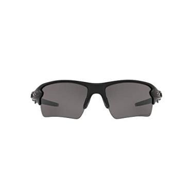 Imagem de Oakley Oo9188 Flak 2.0 XL Óculos de sol retangulares masculinos, Preto fosco/cinza Prizm polarizado, 59 mm
