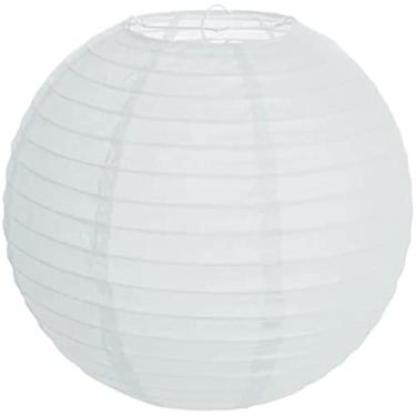 Imagem de Lanterna Luminária de Papel Oriental Branca - 40cm