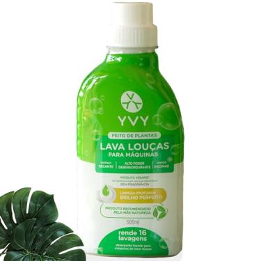 Imagem de Detergente Natural para Lava-Louças em Máquina 500ml – Alta Performance Desengordurante, Dispensa Secante, Sem Fragrância, Vegano, Hipoalergênico, Biodegradável, Enzimático – Rende 16 Lavagens – YVY