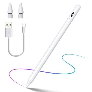Imagem de SLAUNT Caneta Stylus para iPad Active Stylus Pen Apple Pencil compatível com iPad (2018-2022) iPad Pro 11/32.8 cm, iPad 6/7/8th, iPad Air/Mini Palm Rejeição Sensível à Inclinação