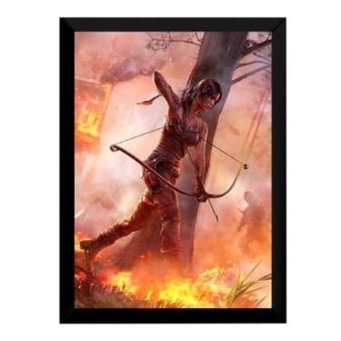 Imagem de Quadro Game Tomb Raider Arte Poster Moldurado Decoração - Fanarte