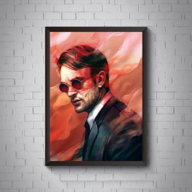 Imagem de Quadro Demolidor Marvel Arte Moldura 42x29cm - Fanarte