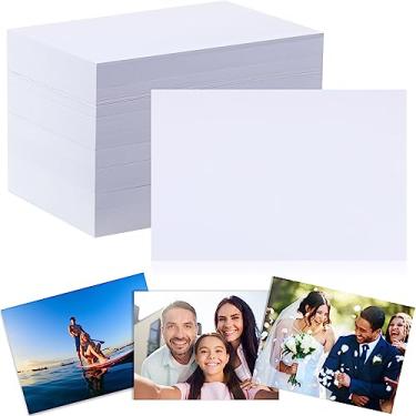 Imagem de 400 folhas de papel fotográfico brilhante dupla face 24,5 kg 9,5 Mil 200 g/m2 papel fotográfico brilhante para impressão a jato de tinta, fazer calendário de fotos, cartões comemorativos, impressão