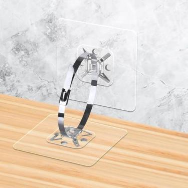 Imagem de Tianry Âncoras de parede autoadesivas para móveis (12 pares com 24 pacotes), tiras de segurança para móveis antipontas para impermeabilização de bebês, estante segura, prateleira de armário a parede