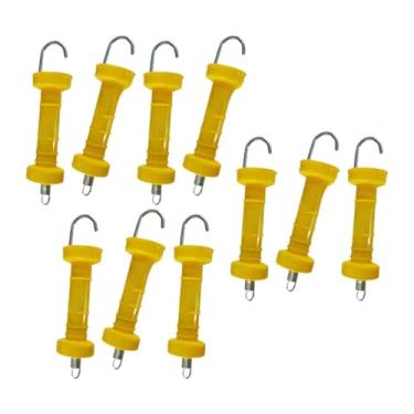 Imagem de MERIGLARE 10 peças portão elétrica gão alça maçanetas da porta, de cercas elétricas Substitua alças de portão de mola isoladas em parte