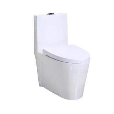 Imagem de Vaso Sanitário Monobloco Gowff Branco Assento Soft Closing Descarga Ciclone