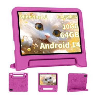 Imagem de Tablet COLORROOM 2024 Android 14 - 10 Polegadas, 10GB+64GB+1TB