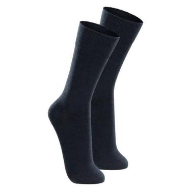 Imagem de Kit com 2 Pares de Meias Casual Lupo 1210-201, Azul marinho, 37-44