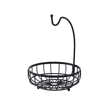 Imagem de Tigelas de frutas, cozinha, cesta de frutas e legumes, cesta de banana, suporte de ralo bandeja de lanche, suporte de armazenamento de mesa, cesta de frutas (tamanho: pequeno) ()