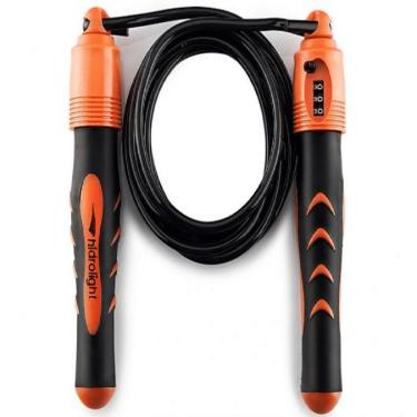 Imagem de Corda de Pular Com Contador de Giros - Hidrolight - Laranja/Preto-Unissex