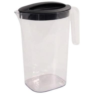 Imagem de Jarra 2L Preto Giotto Plástico Resistente Suco Água Bebidas