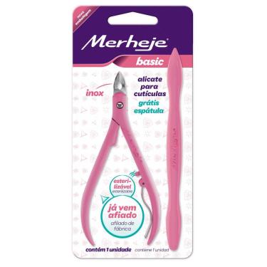 Imagem de Alicate para Cutículas - Cabo Perolado Rosa