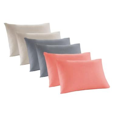 Imagem de Kit 6 Fronhas Lisa Para Travesseiro 100% Algodão 50cm X 70cm - (Kit 10)