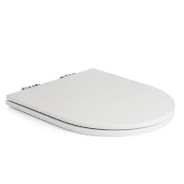 Imagem de Assento Sanitário Poliester Antimicrobiano Soft Close Lift Branco Para Vaso Docol