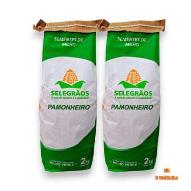 Imagem de Milho Híbrido Pamonheiro 2kg -Kit 2 Un. Ideal para Milharal Produtivo 