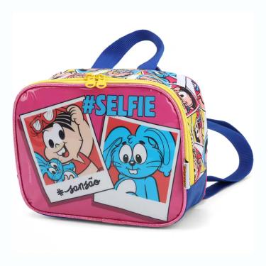Imagem de Lancheira Térmica, Turma da Mônica, Mãos e Costas, Rosa, Luxcel