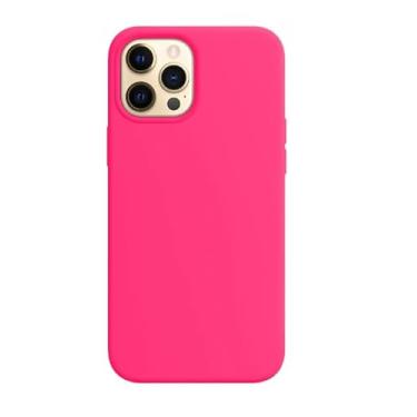 Imagem de Capa capinha de Silicone Compatível com iPhone 12 Pro Max (Silicone, rosa pink, apple 12 pro max)