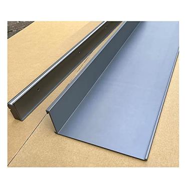 Imagem de Prateleira flutuante, prateleira de decoração da sala de estar do quarto com luz LED, prateleiras de exibição para armazenamento na parede (plantas, livros), alumínio, montado na parede (Cole