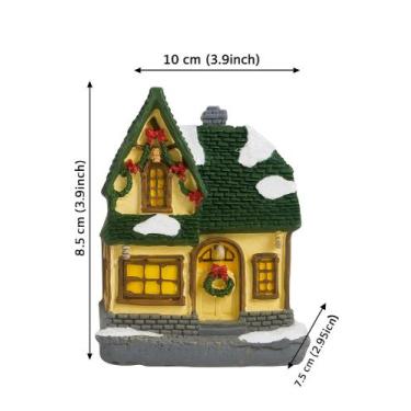 Imagem de Enfeite Natal Natalino Presépio 10 Cm Cenário Com Luz casinha - art ch