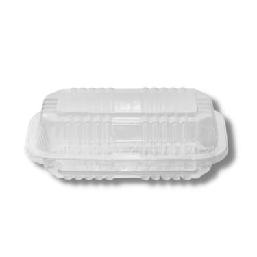 Imagem de Embalagem Retangular P-10 com Tampa Articulada 1 Unidade Ideal para Alimentos