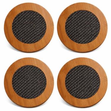 Imagem de Descanso de Panela Redondo em Bambu – Kit 4 Unidades – Protege Superfícies e Decora Sua Mesa | Storeasy