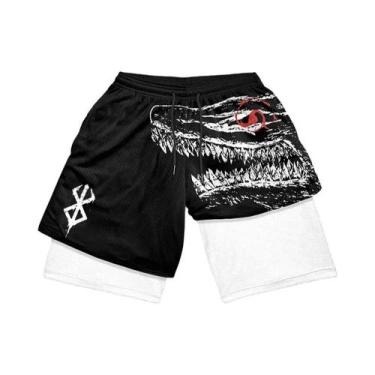 Imagem de Shorts Masculinos De Corrida Com Secagem Rápida E Bolsos, 2 Em 1, Para