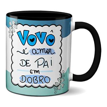 Imagem de Caneca Dia Dos Avós Vovô É Amor De Pai Em Dobro (Preta)