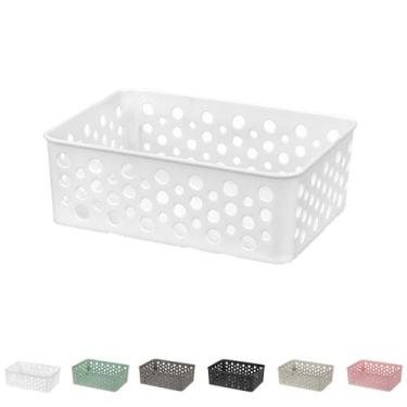 Imagem de Cesto Organizador Rattan Armário Gaveta Lavanderia P (19x13) - Usual U