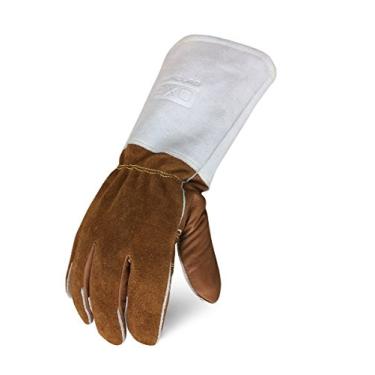 Imagem de IRONCLAD Luvas de couro para soldagem MIG TIG STICK GRAIN, reforço das palmas, forro de lã ou algodão, isolamento de espuma, várias opções de vaca, pele de alce, búfalo, tamanho P/M/G/GG, ótimo ajuste