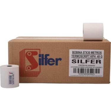 Imagem de Bobina Termica 57MMX30M Branca 48G. - Silfer